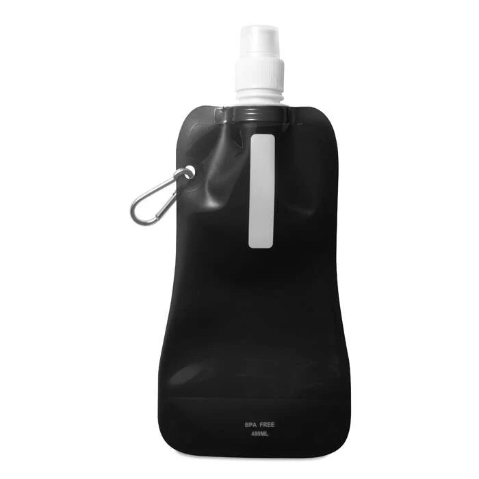 Opvouwbare drinkfles transparant blauw 1 kleur tp 8703