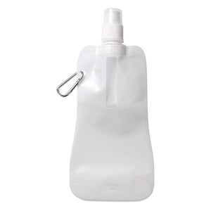 Opvouwbare drinkfles transparant blauw onbedrukt 8704