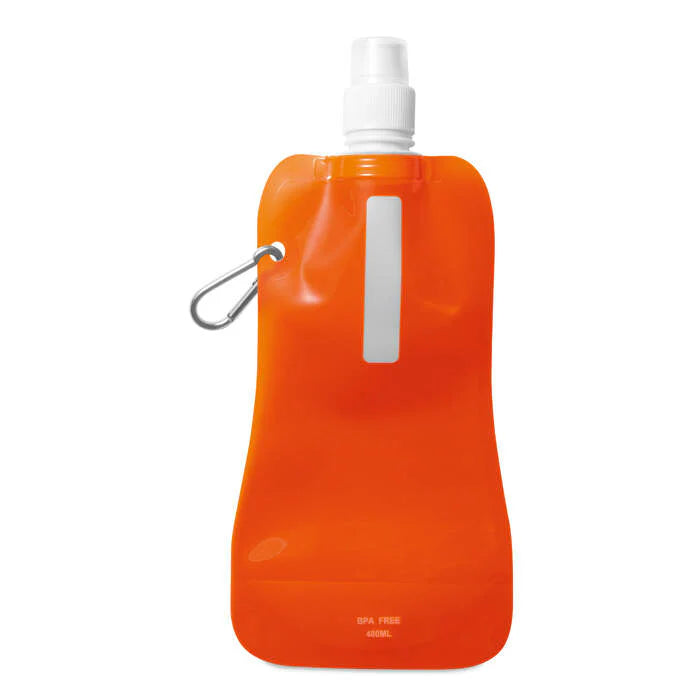 Opvouwbare drinkfles wit onbedrukt 8706