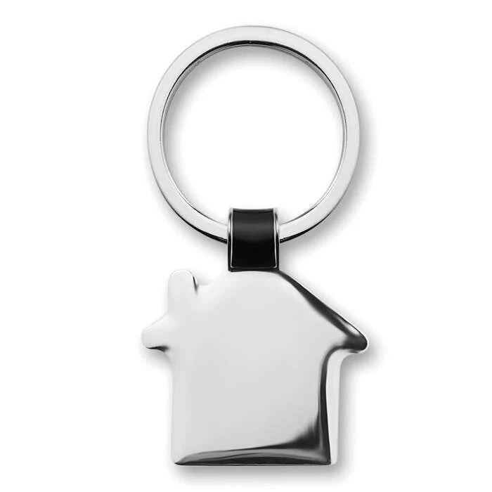 Sleutelhanger in huisvorm bedrukken