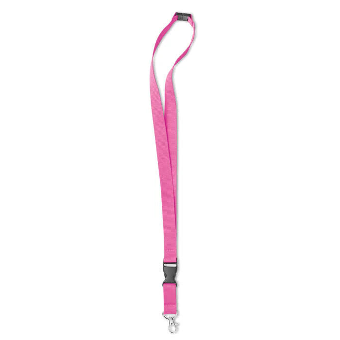 Lanyard zwart 1 kleur tr 6925