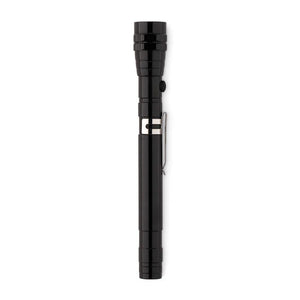 Uitschuifbare aluminium zaklam STRECH-TORCH zwart 1 kleur tp 12728