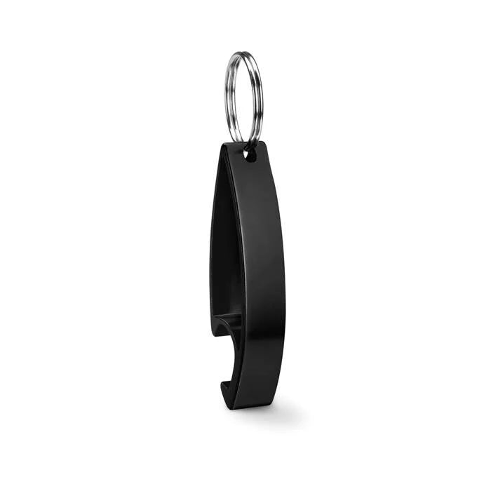 Aluminium sleutelhanger zwart 4 kleuren tp 638