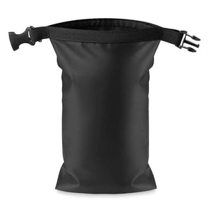 Waterbestendige bag zwart onbedrukt 13243