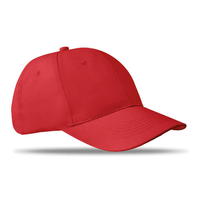 Katoenen baseball cap wit 1 kleur tr 5788