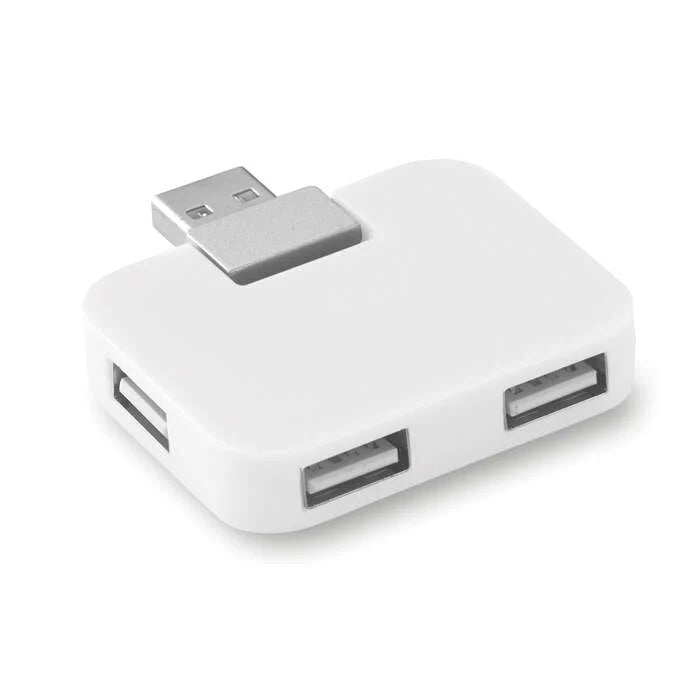 USB Hub SQUARE rood Full colour 12748
