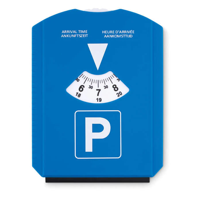Parkeerkaart met ijskrabber PARK & SCRAP bedrukken
