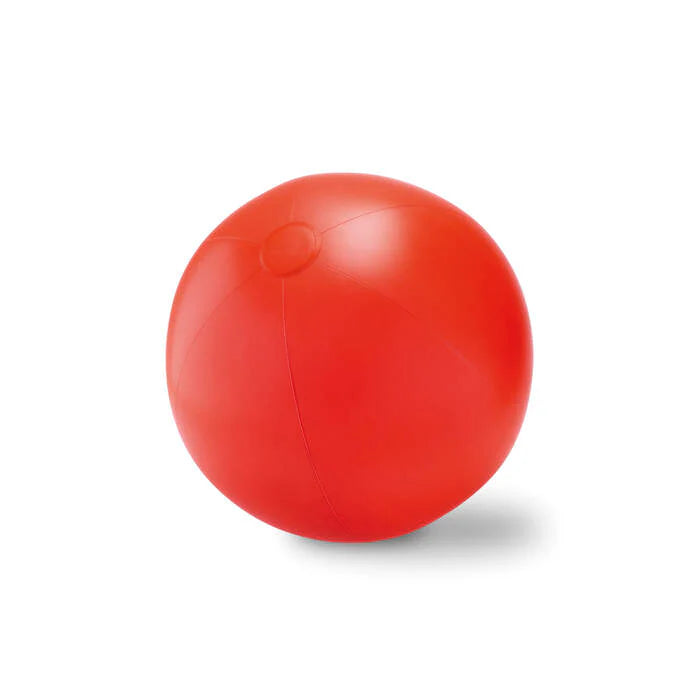 Grote opblaasbare strandbal PLAY rood 2 kleuren tr 4649
