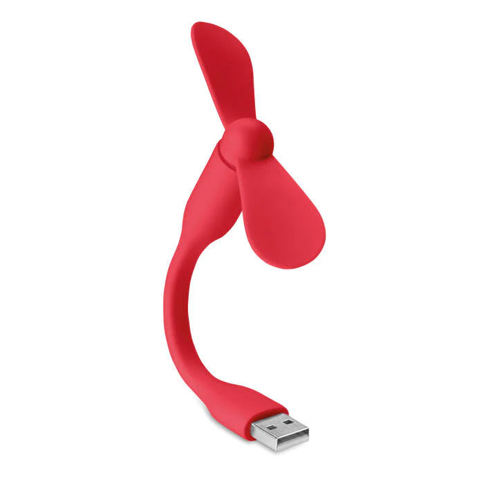USB ventilator TATSUMAKI rood onbedrukt 12762