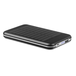 PowerBank 4000 mAh SOLARFLAT zwart onbedrukt 9609