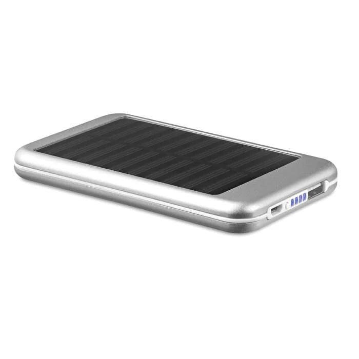 PowerBank 4000 mAh SOLARFLAT zwart Graveren 9608
