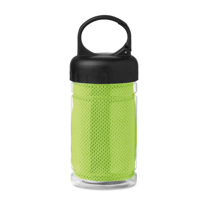 Drinkfles tritan met handdoek rood 2 kleuren tr 3137