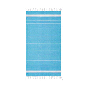 Katoenen hamamdoek blauw onbedrukt 5853