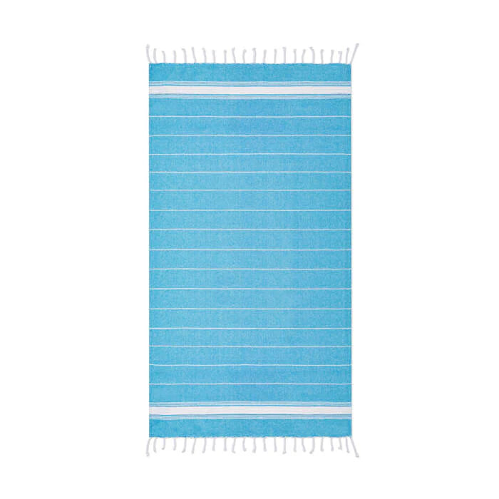 Katoenen hamamdoek blauw onbedrukt 5853