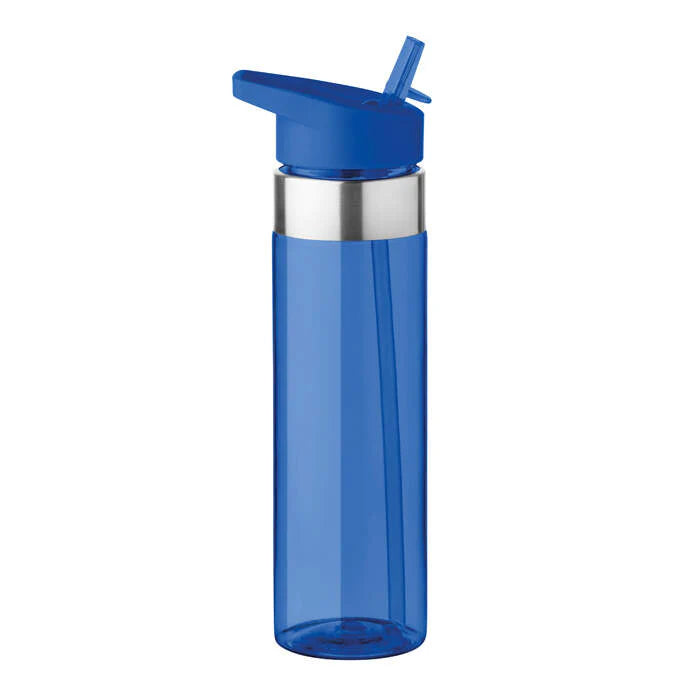 Drinkfles afsluitbaar rietje transparant 1 kleur zd 3098