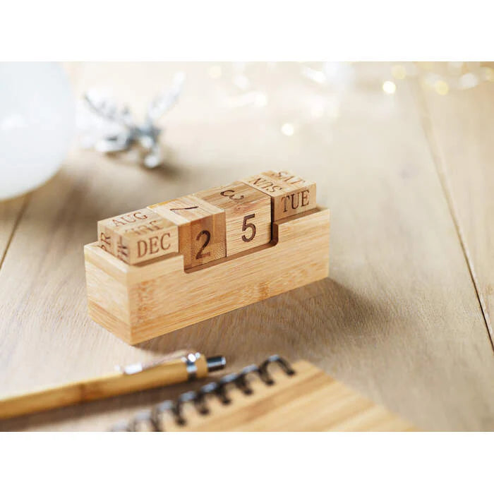 Bureaukalender bamboo bedrukken
