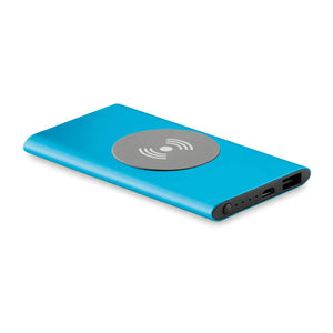 Draadloze Powerbank POWER&WIRELESS blauw Graveren 2977