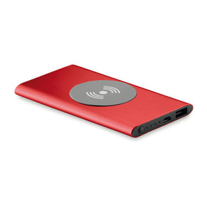 Draadloze Powerbank POWER&WIRELESS blauw onbedrukt 2978