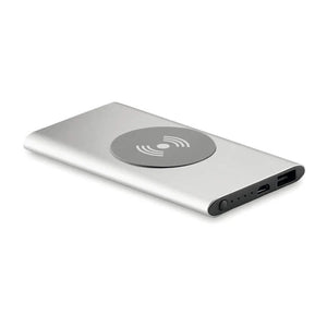 Draadloze Powerbank POWER&WIRELESS rood Graveren 2979