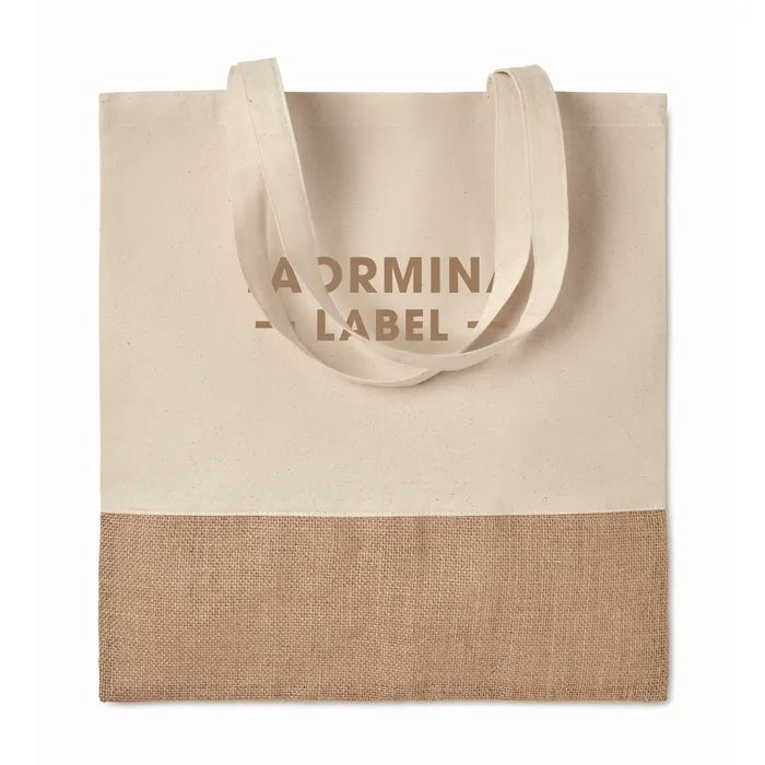 Boodschappentas met jute INDIA TOTE  4