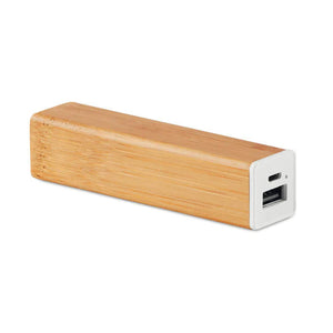 2200 mAh Bamboe powerbank hout Graveren 43