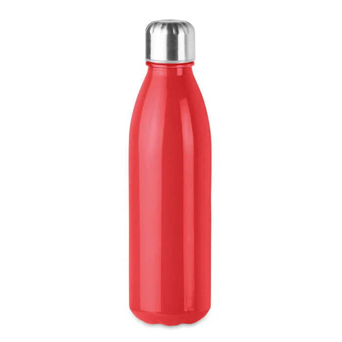 Glazen drinkfles beige onbedrukt 4482