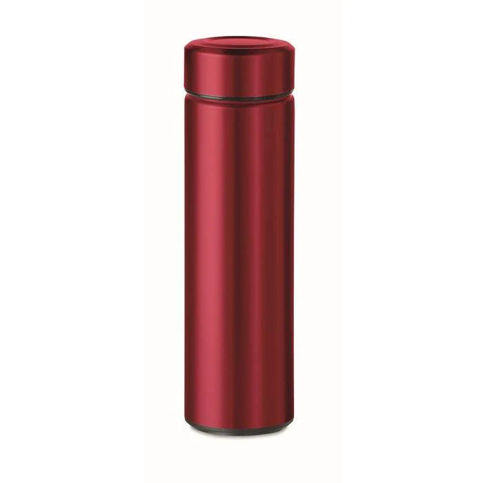 Dubbelwandige drinkfles 470 ml zwart onbedrukt 3325
