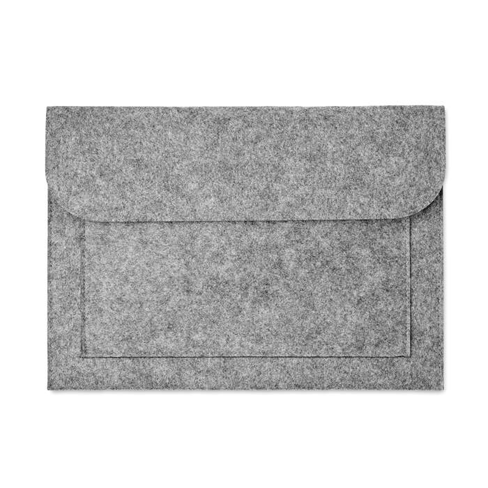 Vilten laptophoes grijs 2 kleuren zd 13002