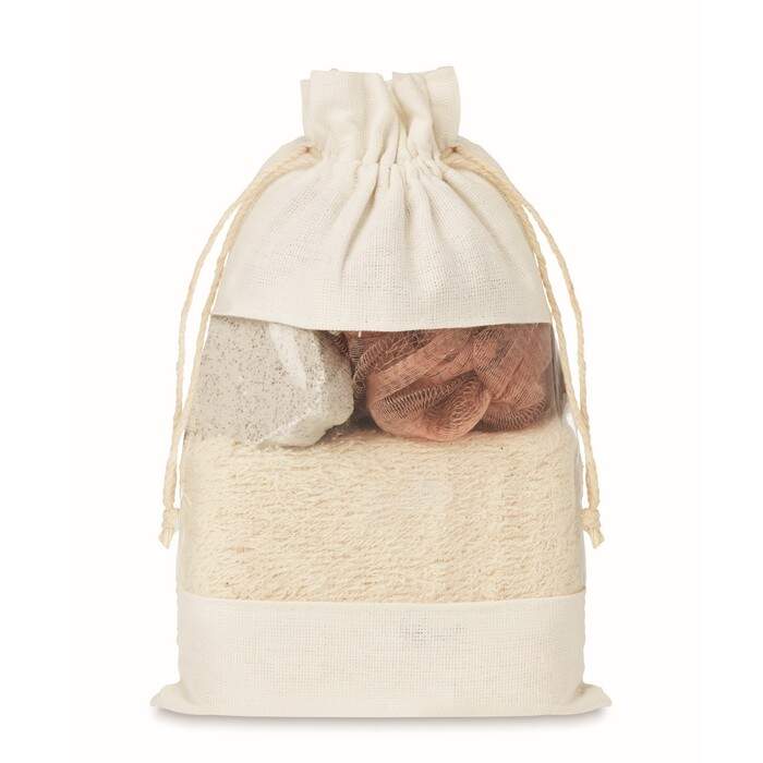 Badset in katoenen pouch sample