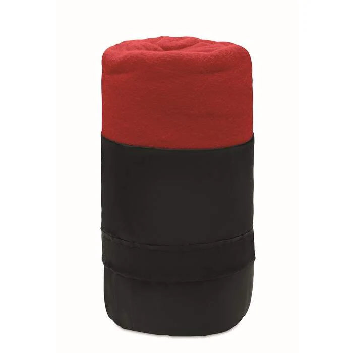 RPET fleece reisdeken MUSALA RPET rood onbedrukt 10141