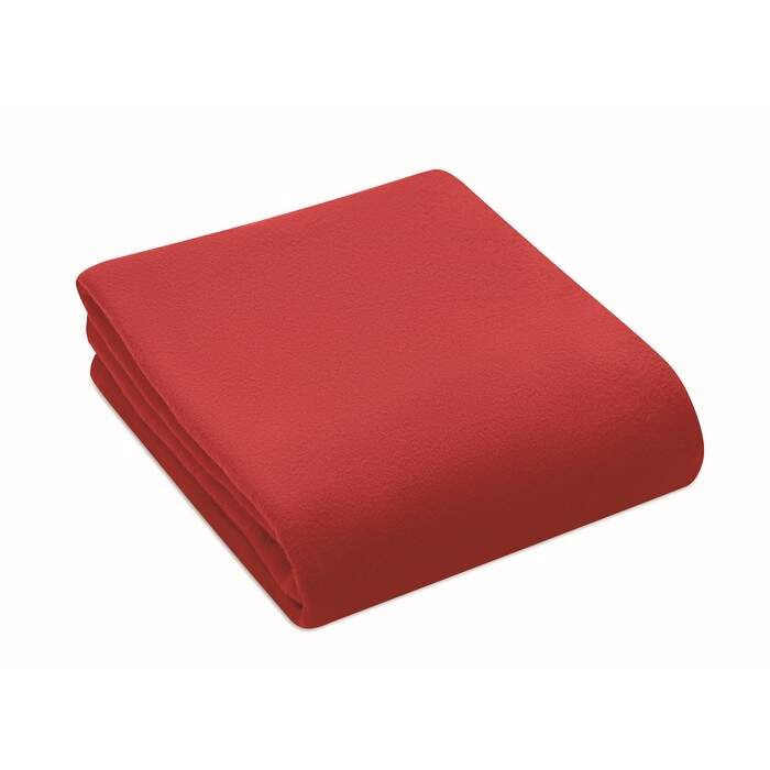 RPET fleece reisdeken MUSALA RPET rood 4 kleuren zd 10140
