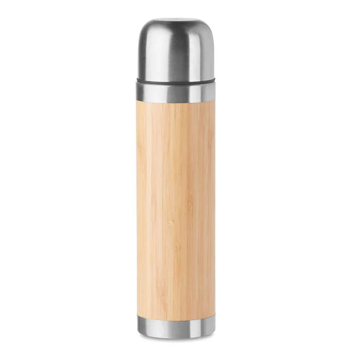 Thermosfles met bamboe bedrukken