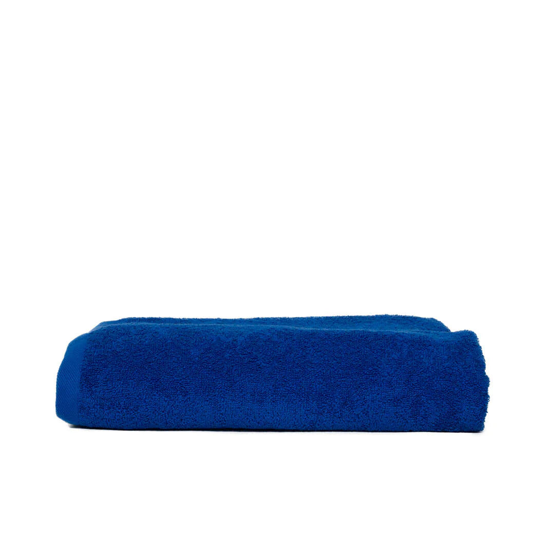 Strandlaken XL 100x210 donkerblauw Borduren 12125
