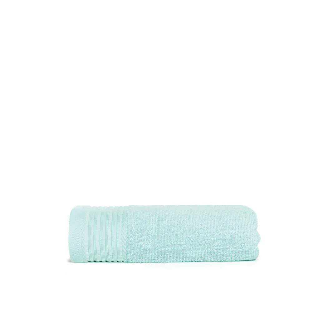 Handdoek 100x50 cm turquoise Borduren 4877