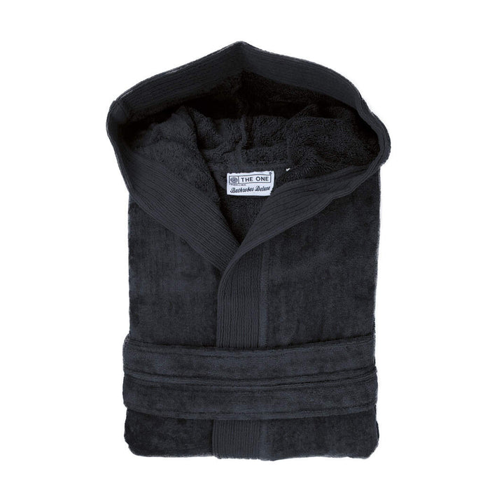 Velours badjas met kapuchon bedrukken