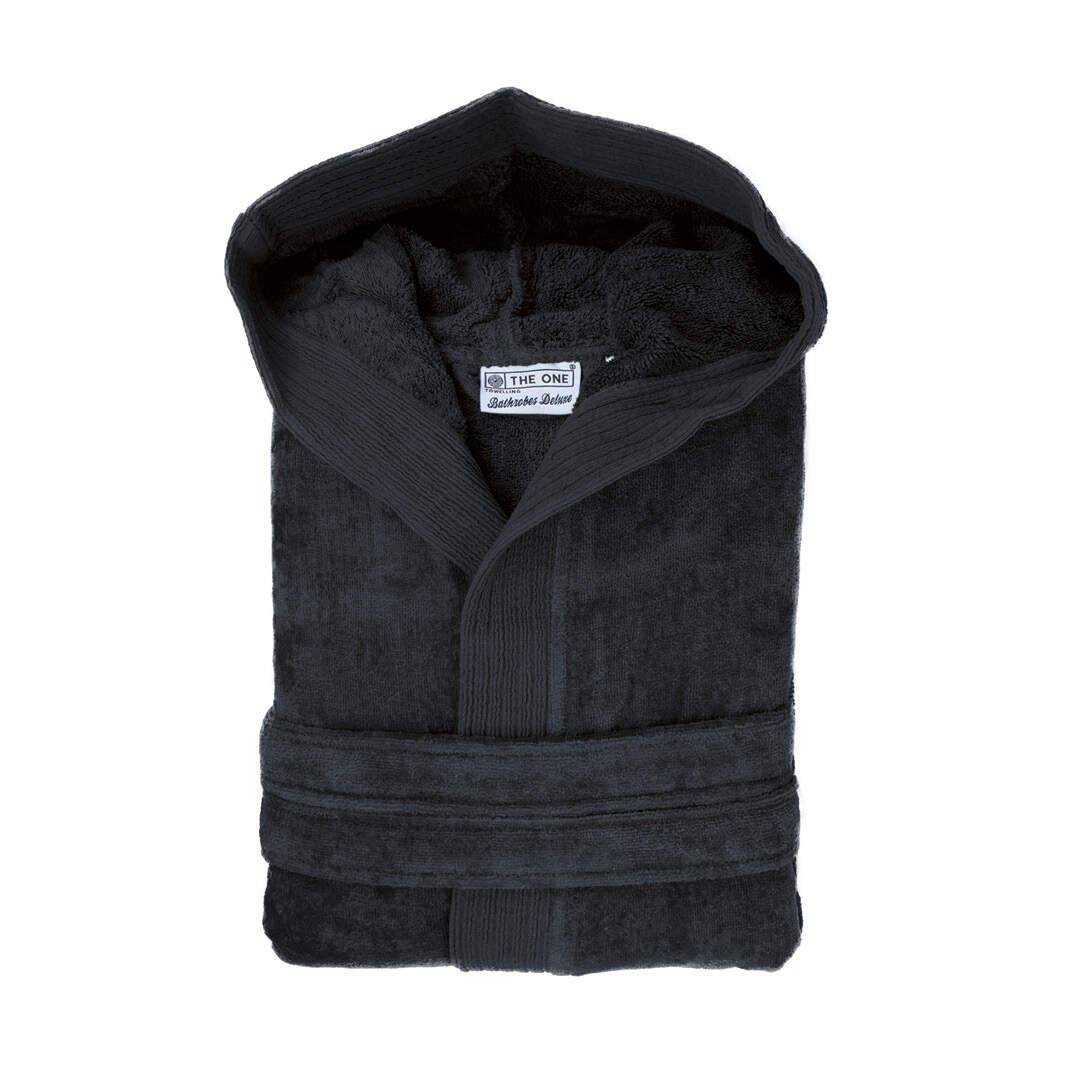 Velours badjas met kapuchon  sample