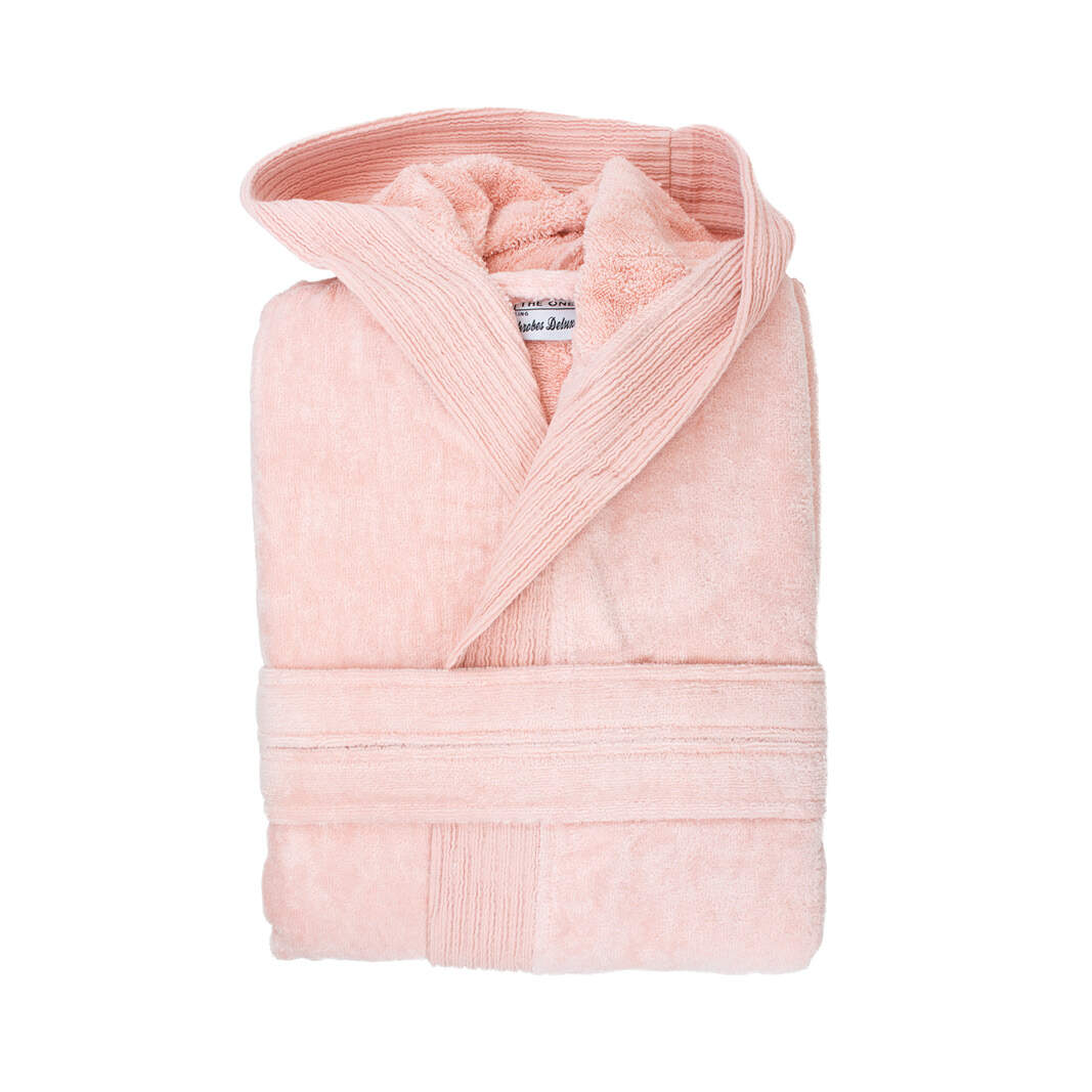Velours badjas met kapuchon  sample