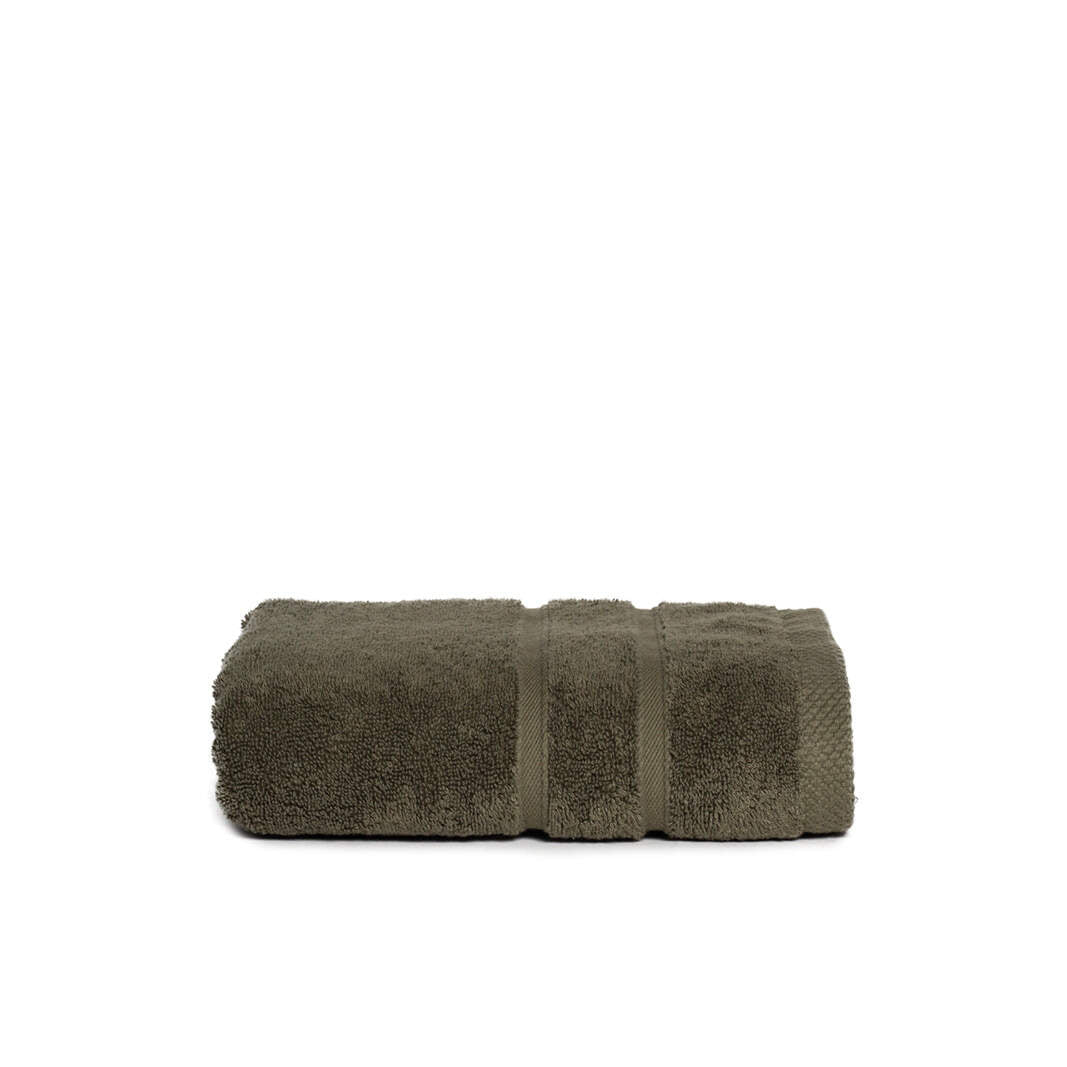 Handdoek Ultra luxe 100x50 cm lichtgrijs Borduren 4992