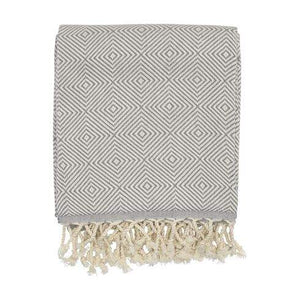 Oxious Hammam Towels - All Seasons - Harmony hamamdoek khaki Borduren 8824