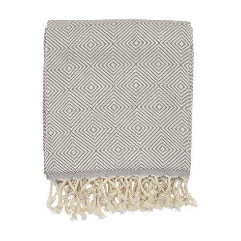 Oxious Hammam Towels - All Seasons - Harmony hamamdoek khaki Borduren 8824