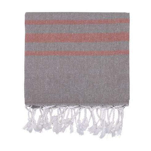 Oxious Hammam Towels - Vibe Luxury stripe hamamdoek khaki 1 kleur 8847