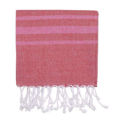 Oxious Hammam Towels - Vibe Luxury stripe hamamdoek bordeaux 1 kleur 8841