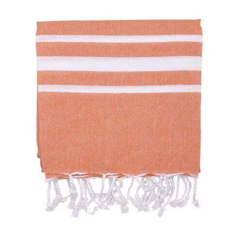Oxious Hammam Towels - Vibe Luxury stripe hamamdoek khaki 1 kleur 8848