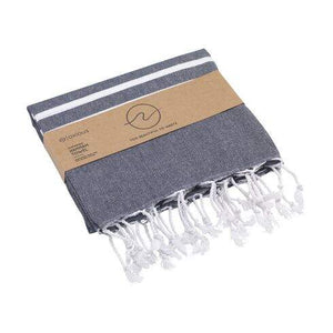 Oxious Hammam Towels - Vibe Luxury stripe hamamdoek khaki onbedrukt 8850
