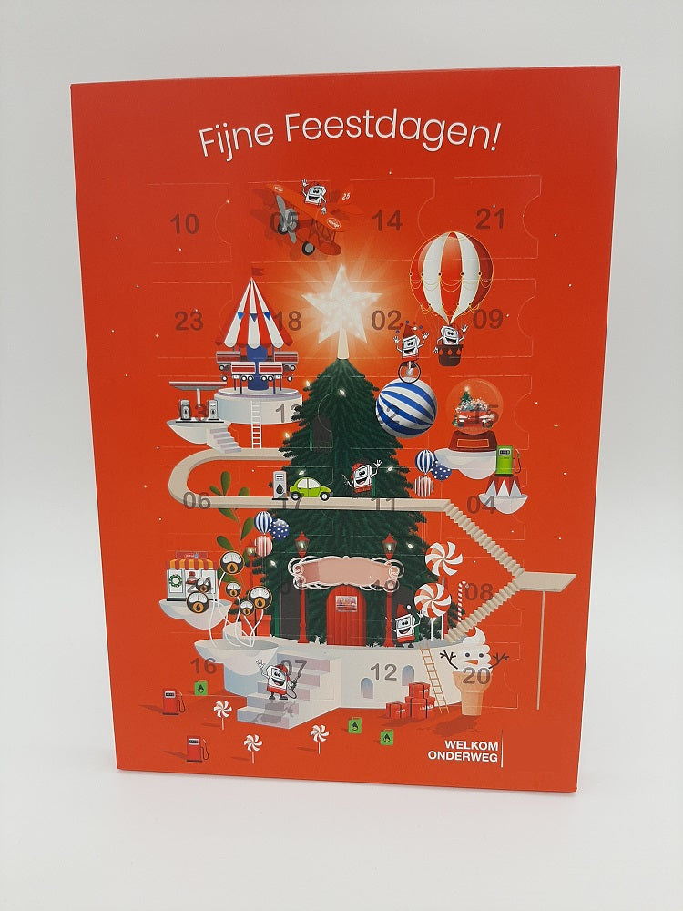 A4 adventskalender met Callebaut chocolade