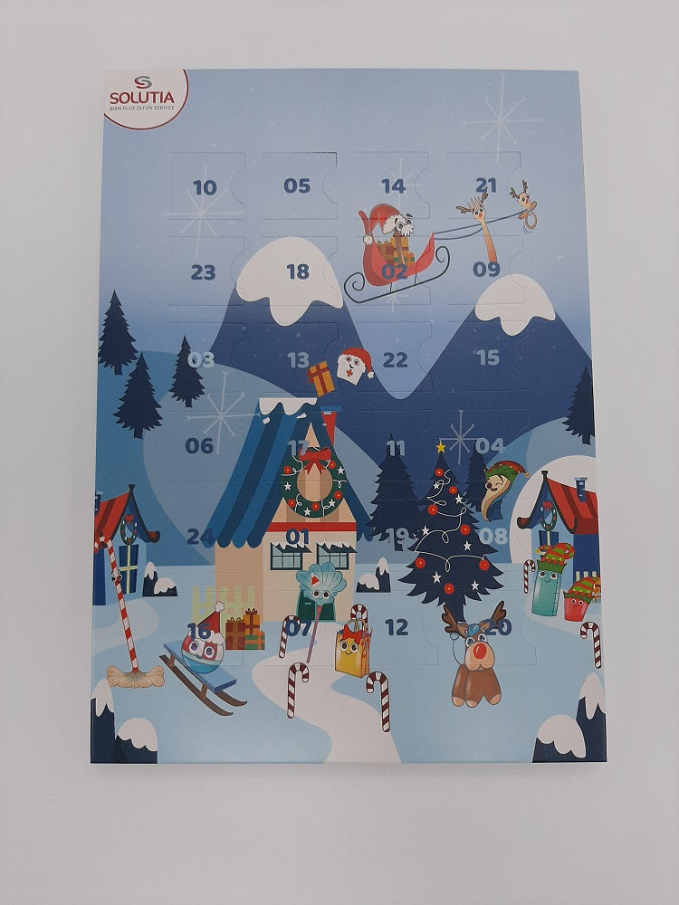 A4 adventskalender met Callebaut chocolade