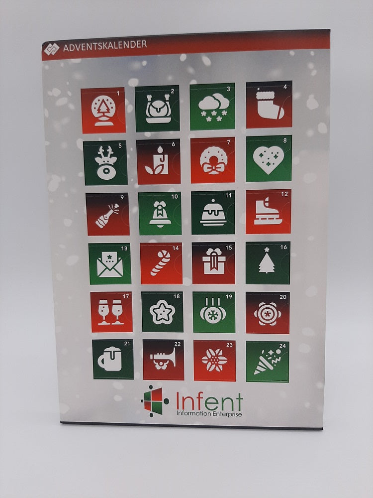 A4 adventskalender met Callebaut chocolade