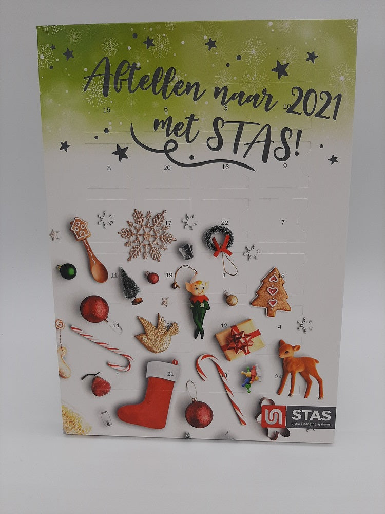 A4 adventskalender met Callebaut chocolade