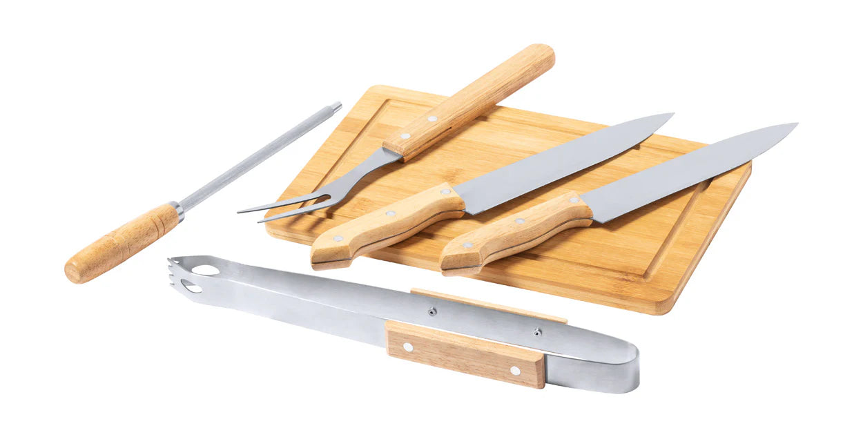 bbq set Craxton zwart onbedrukt 1440