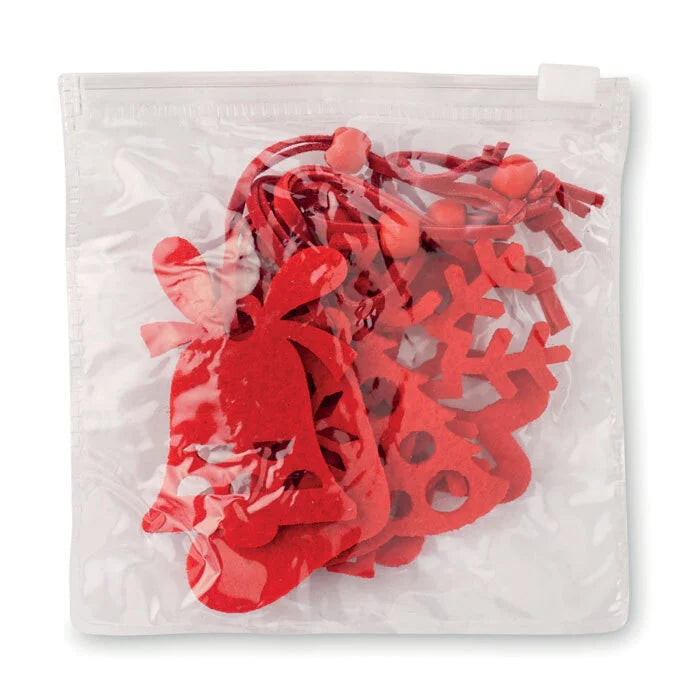 6 vilten kersthangers sample